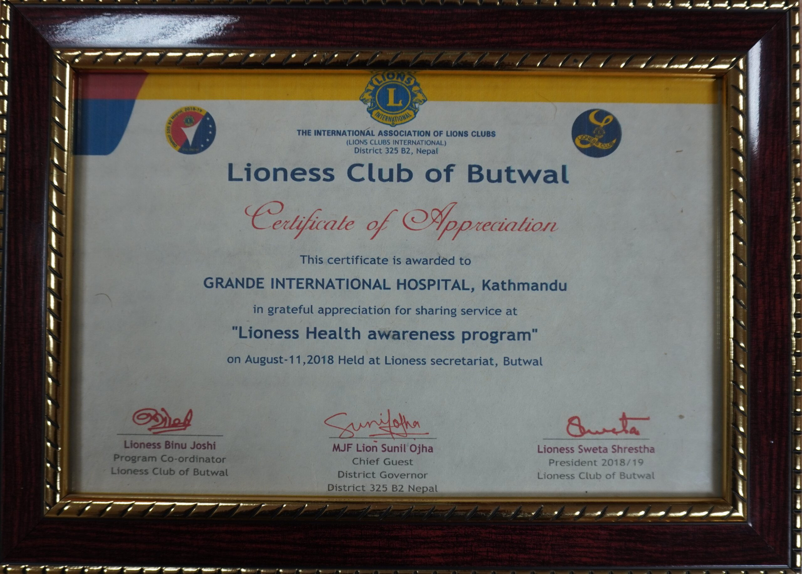 Lioness Club of Butwal